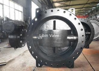 Ductile Iron Eccentric Butterfly Valve / Water Butterfly Valve Size Range DN100 - DN3600